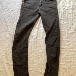 NWOT 6397 Twisted Seam Skinny Jeans black Size 28